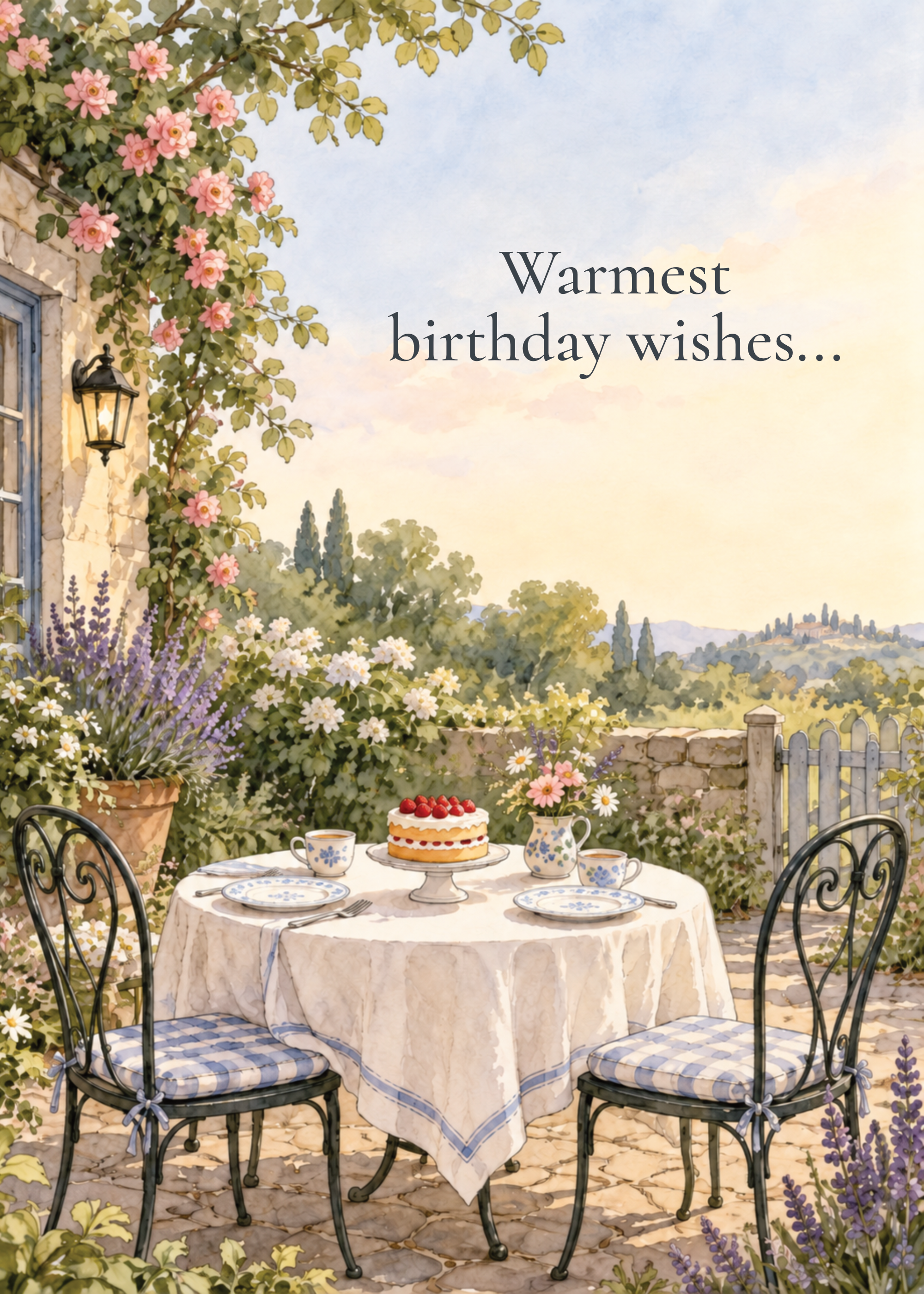 Birthday Garden front